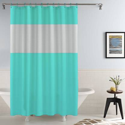 Story@home 172 cm (6 ft) PVC Room Darkening Shower Curtain Single Curtain