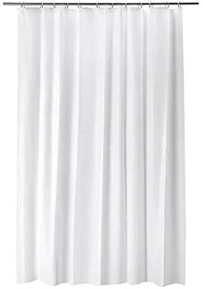 IKEA 200 cm (7 ft) Cotton Transparent Shower Curtain Single Curtain