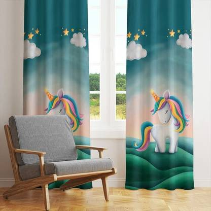 Prabha enterprise 153 cm (5 ft) पॉलिएस्टर खिड़की पर्दा (2  का पैक)