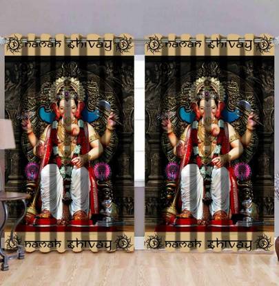 KNC 155 cm (5 ft) Polyester Blackout Window Curtain (Pack Of 2)