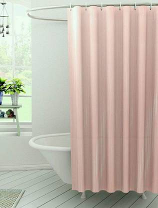 CASA FURNISHING 213 cm (7 ft) PVC Shower Curtain Single Curtain