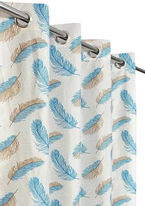 Kraftiq Homes 152 cm (5 ft) Polyester Semi Transparent Window Curtain Single Curtain