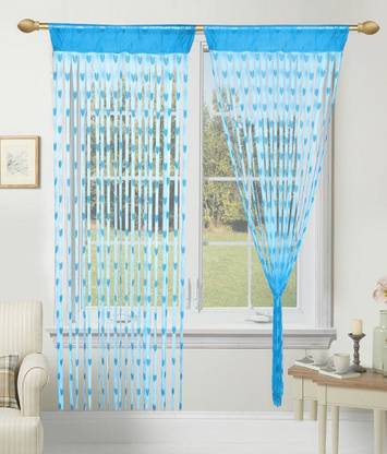 Shiv Shankar Handloom 213 cm (7 ft) पॉलिएस्टर दरवाज़ा पर्दा (2  का पैक)