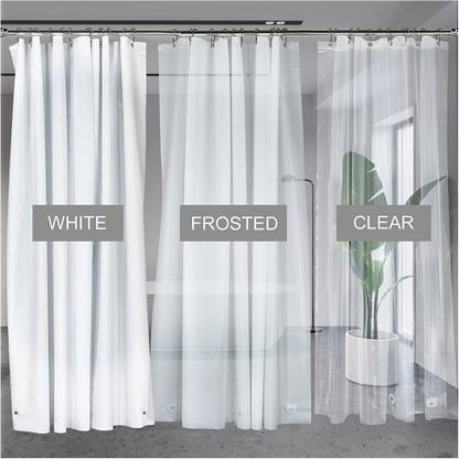 Fabfurn 213 cm (7 ft) PVC Transparent Door Curtain Single Curtain
