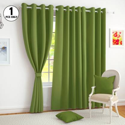 Story@home 215 cm (7 ft) Polyester, Silk Blackout Door Curtain Single Curtain