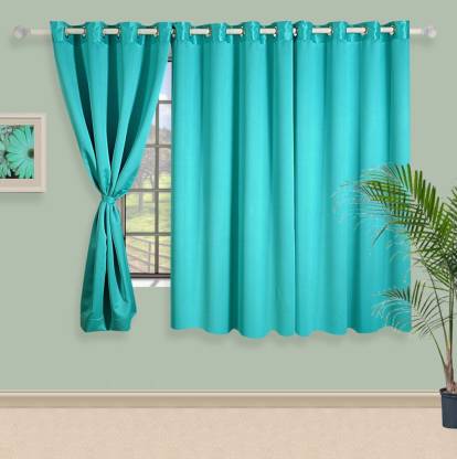 SWAYAM 150 cm (5 ft) Polyester Window Curtain Single Curtain