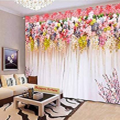 PSV CREATION 215 cm (7 ft) Door Polyester Blackout Curtain (Pack Of 2)