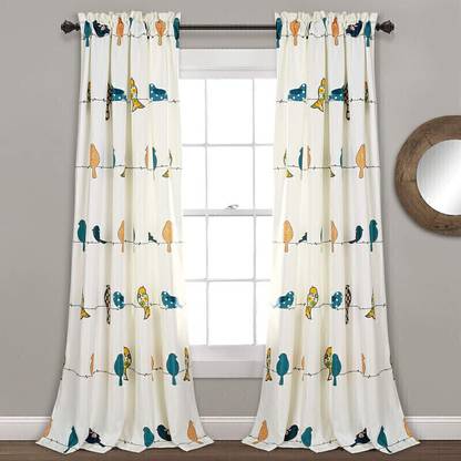 GRIZNA 154 cm (5 ft) Window Polyester Room Darkening Curtain Single Curtain