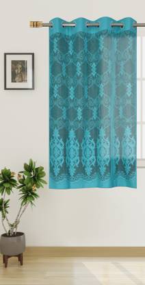 Wisehome 152 cm (5 ft) Net Semi Transparent Window Curtain Single Curtain