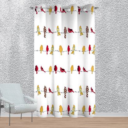 LOOMLYFE 152 cm (5 ft) Polyester Room Darkening Window Curtain Single Curtain