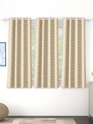 Story@home 152 cm (5 ft) Polyester Blackout Window Curtain (Pack Of 3)