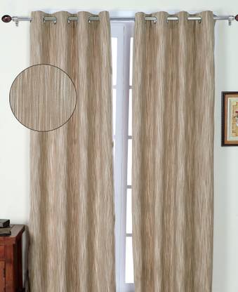 Elegance 274 cm (9 ft) Long Door Polyester Room Darkening Curtain Single Curtain