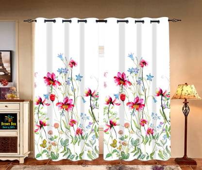 PSV CREATION 275 cm (9 ft) Polyester Room Darkening Long Door Curtain (Pack Of 2)