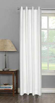 Kanodia Poly Fab 213 cm (7 ft) Door Polyester Semi Transparent Curtain Single Curtain