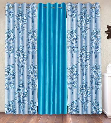 Fashion String 153 cm (5 ft) Polyester Semi Transparent Window Curtain (Pack Of 3)