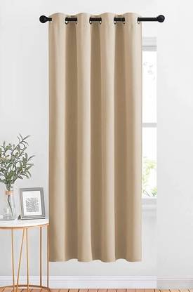 Freshfromloom 182 cm (6 ft) Window Silk Semi Transparent Curtain Single Curtain