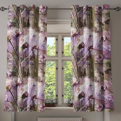 Fashion Point 214 cm (7 ft) Door Polyester Room Darkening Curtain (Pack Of 2)