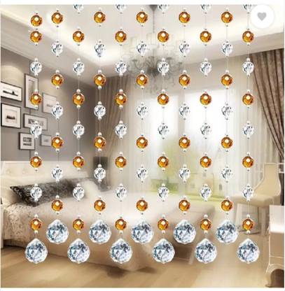 decor shop 72 cm (2 ft) Window PVC Transparent Curtain (Pack Of 11)