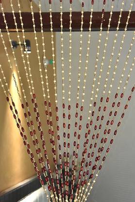 ARVI Deco 214 cm (7 ft) Blends Transparent Door Curtain Single Curtain
