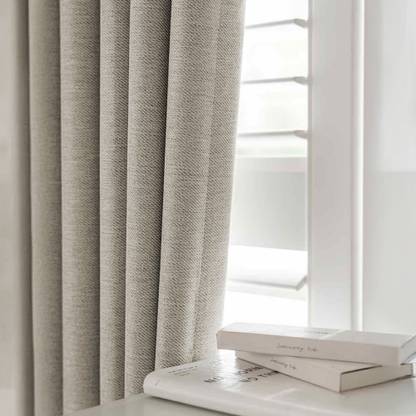 LINENWALAS 274.32 cm (9 ft) Polyester Blackout Long Door Curtain (Pack Of 2)