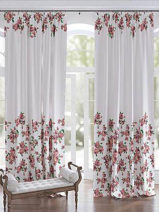 S22 214 cm (7 ft) Polyester Room Darkening Door Curtain (Pack Of 2)