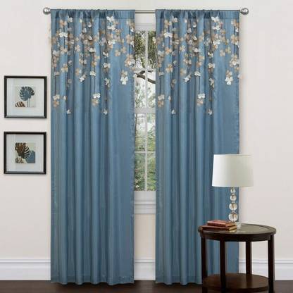 V21 DECOD 214 cm (7 ft) Polyester Room Darkening Door Curtain (Pack Of 2)