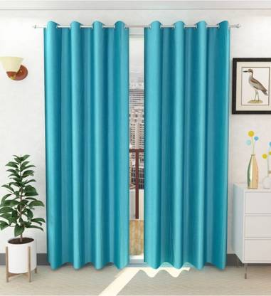 DTODEXPRESS 213.3 cm (7 ft) Polyester Room Darkening Door Curtain (Pack Of 2)