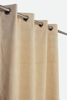 Arpit texo fab 213.36 cm (7 ft) Velvet Room Darkening Door Curtain (Pack Of 2)