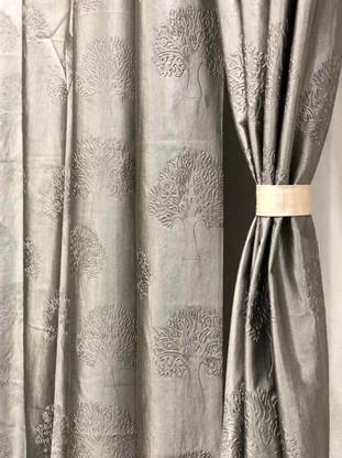 DTODEXPRESS 274.3 cm (9 ft) Polyester Room Darkening Long Door Curtain (Pack Of 2)