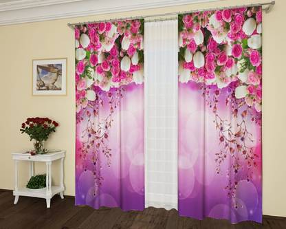 Ever Shine 154 cm (5 ft) Polyester Room Darkening Window Curtain (Pack Of 2)