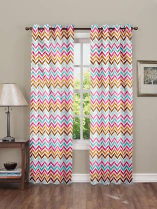 Tample Fab 154 cm (5 ft) Window Polyester Room Darkening Curtain Single Curtain