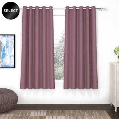Story@home 152 cm (5 ft) Polyester, Silk Blackout Window Curtain (Pack Of 2)