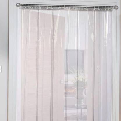 The Furnishing Tree 213 cm (7 ft) PVC Transparent Long Door Curtain Single Curtain