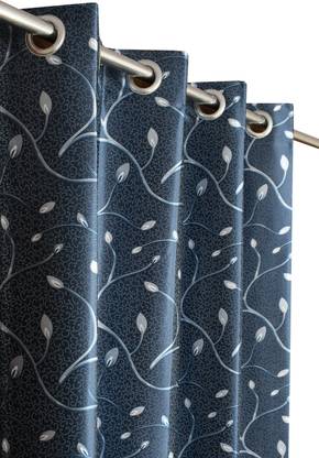 RAJALWAL 152 cm (5 ft) Window Polyester Blackout Curtain (Pack Of 2)