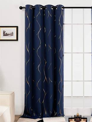 Urban Space 244 cm (8 ft) Long Door Polyester Blackout Curtain Single Curtain