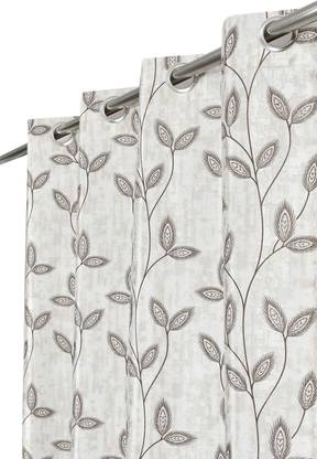 VELOURA 274.32 cm (9 ft) Polyester Room Darkening Long Door Curtain (Pack Of 2)