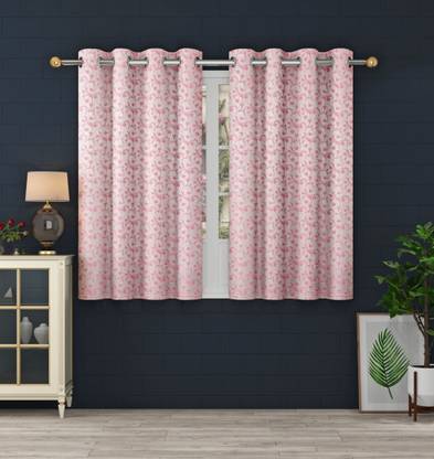 Panipat Textile Hub 153 cm (5 ft) Jacquard Room Darkening Window Curtain (Pack Of 2)