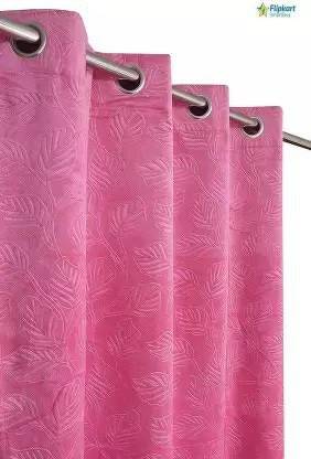 Flipkart SmartBuy 162 cm (5 ft) Window Velvet Semi Transparent Curtain Single Curtain