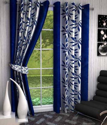 Immix 182 cm (6 ft) Polyester Semi Transparent Shower Curtain (Pack Of 2)