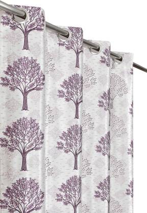 VELOURA 243.84 cm (8 ft) Polyester Room Darkening Shower Curtain (Pack Of 2)