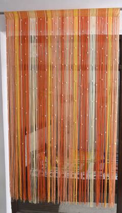Shri Krishna 210 cm (7 ft) Polyester Semi Transparent Door Curtain Single Curtain