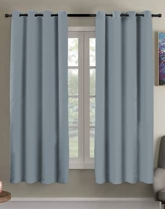 Flipkart SmartBuy 152 cm (5 ft) Polyester Blackout Window Curtain (Pack Of 2)