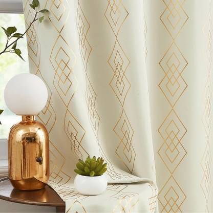 Urban Space 152 cm (5 ft) Polyester Blackout Window Curtain Single Curtain