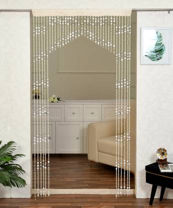 YUKANY 213 cm (7 ft) PVC Semi Transparent Door Curtain Single Curtain