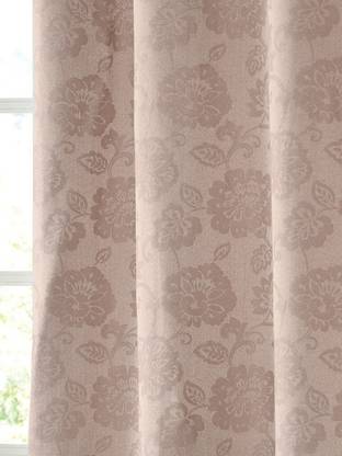 Saral Home 213 cm (7 ft) Door Cotton Room Darkening Curtain (Pack Of 2)