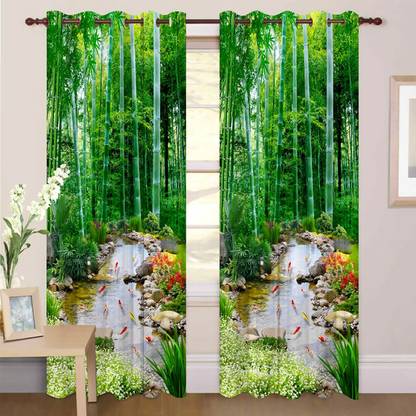 AAI 154 cm (5 ft) Polyester Room Darkening Window Curtain Single Curtain