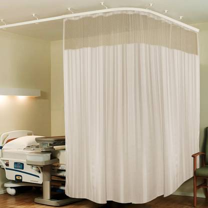 Lushomes 457 cm (15 ft) Polyester Semi Transparent Long Door Curtain Single Curtain