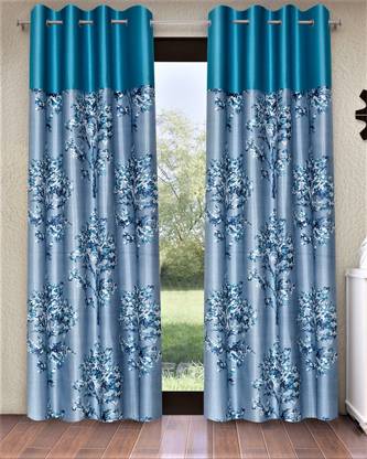 Fashion String 153 cm (5 ft) Polyester Semi Transparent Window Curtain (Pack Of 2)