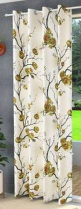 SUHANA FAB 151 cm (5 ft) Window Polyester Semi Transparent Curtain Single Curtain