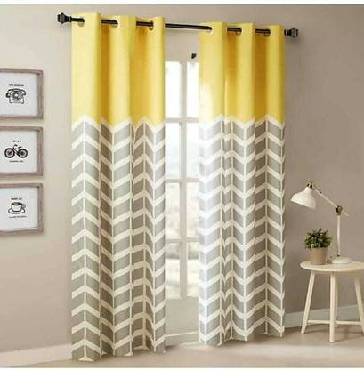 GRIZNA 213 cm (7 ft) Polyester Room Darkening Door Curtain Single Curtain